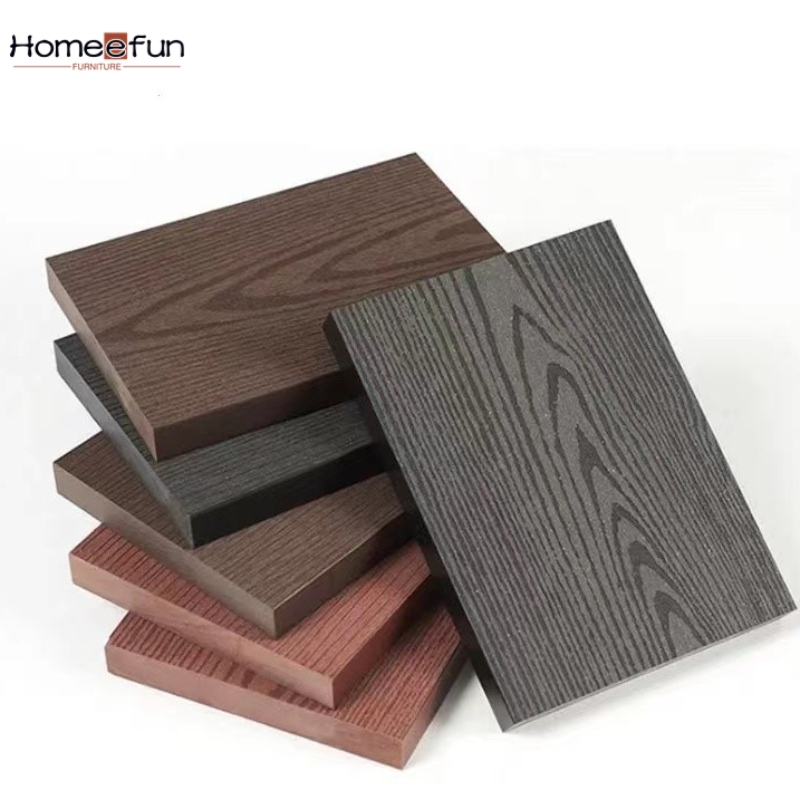 2022 uusi 3D WPC Decking Wood Plastic Composite PE Ulkoilma ontto kiinteä Decking Lattiat Antiseptinen